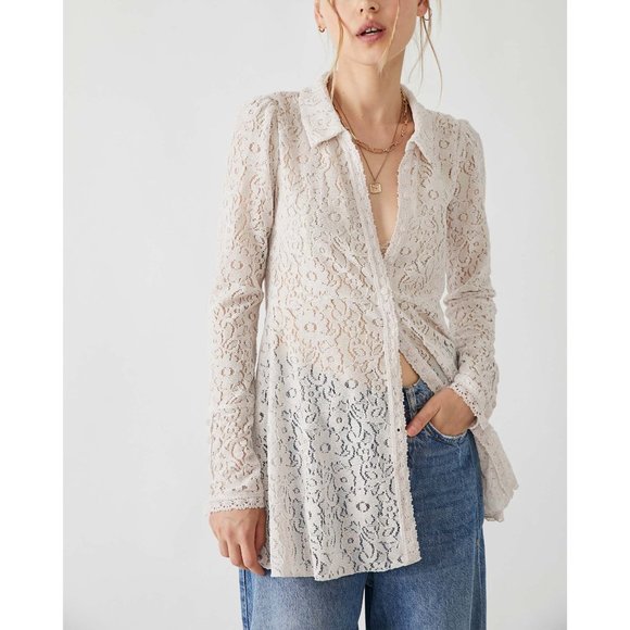 Free People Tops - 🎉LAST CHANCE🎉 FREE PEOPLE Heather Tunic / Champagne Dream